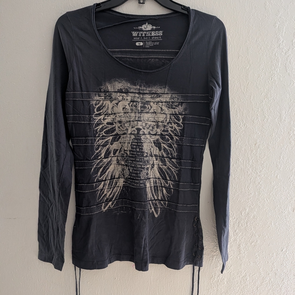 Witness Blue Printed Top